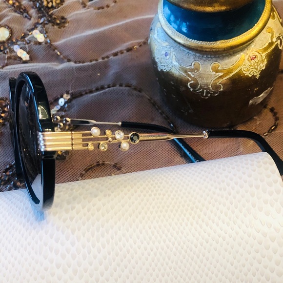 Jimmy Choo Adria 55mm Embellished Sunglasses. New. - Picture 9 of 16